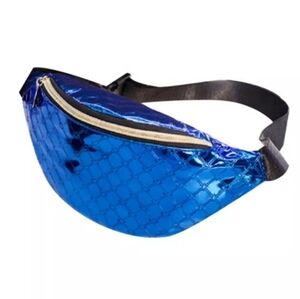 Blue Cross Body Chest Bag/ Fanny Pack